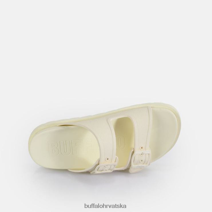 prljavo bijela Buffalo eve sol platform slide vegan |slajdova TDD6T785